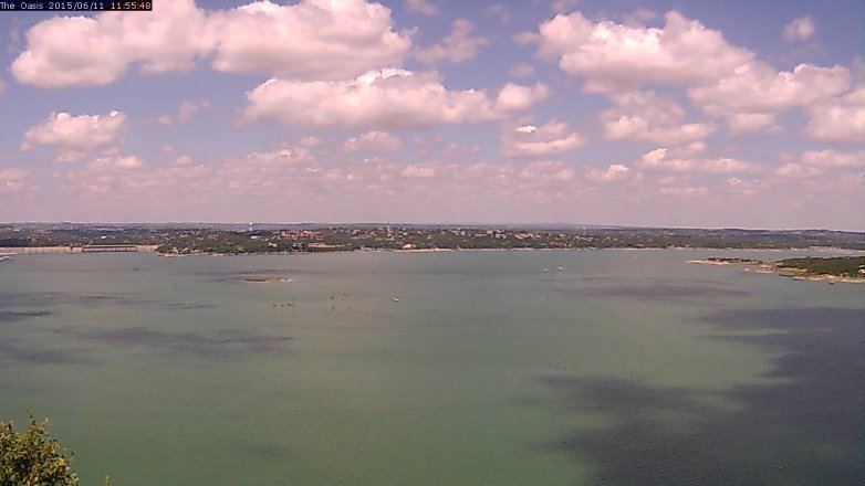 Lake Travis webcam, June 11, 2015 11:00 AM CT