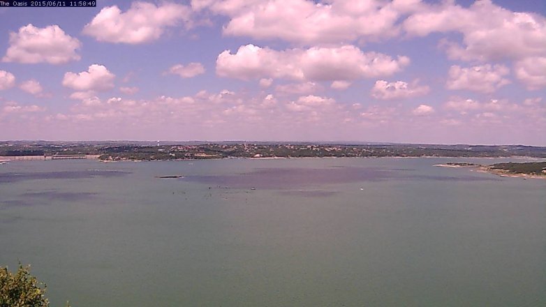 Lake Travis webcam, June 11, 2015 11:05 AM CT