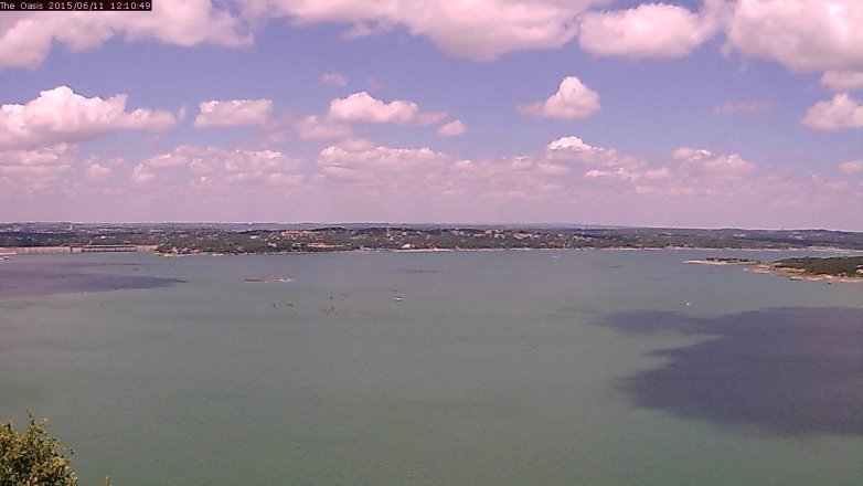 Lake Travis webcam, June 11, 2015 11:15 AM CT