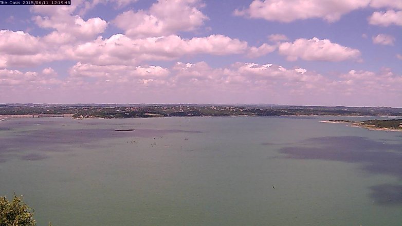 Lake Travis webcam, June 11, 2015 11:25 AM CT