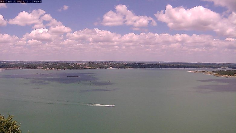Lake Travis webcam, June 11, 2015 11:50 AM CT