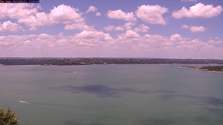 Lake Travis webcam, June 11, 2015 12:30 PM CT