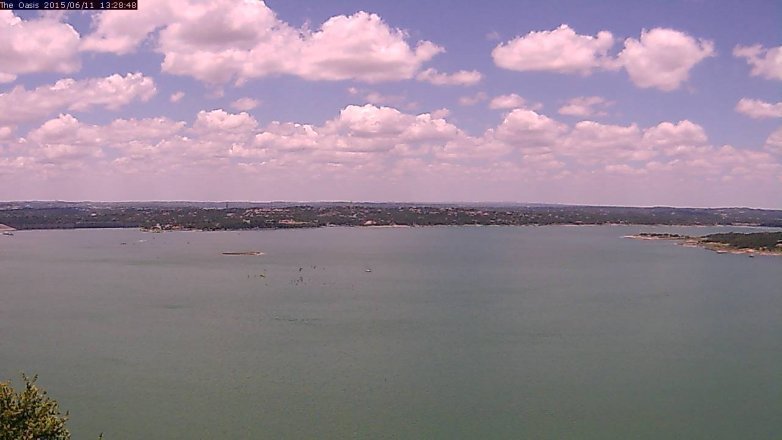 Lake Travis webcam, June 11, 2015 12:35 PM CT