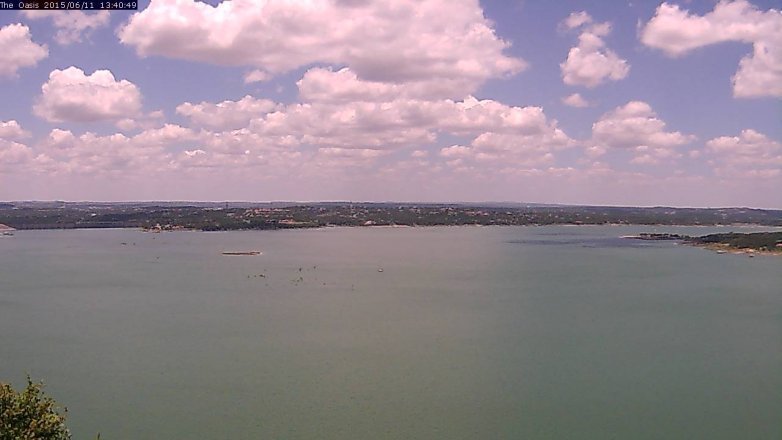Lake Travis webcam, June 11, 2015 12:45 PM CT