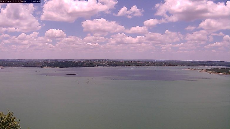 Lake Travis webcam, June 11, 2015 12:55 PM CT