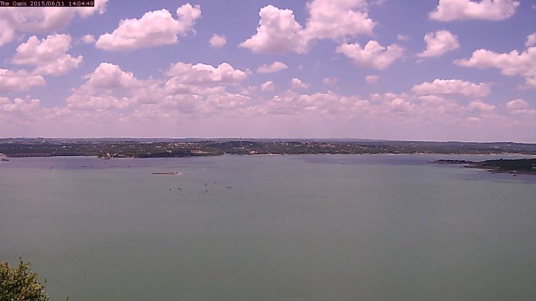 Lake Travis webcam, June 11, 2015 1:10 PM CT