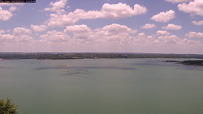 Lake Travis webcam, June 11, 2015 1:15 PM CT