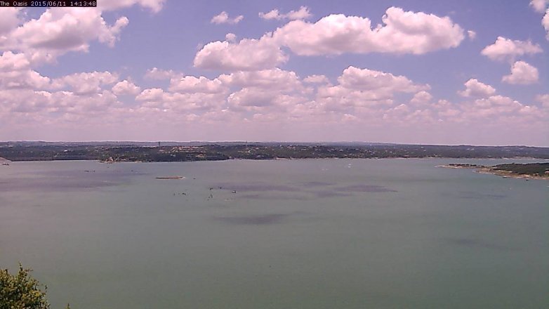 Lake Travis webcam, June 11, 2015 1:20 PM CT