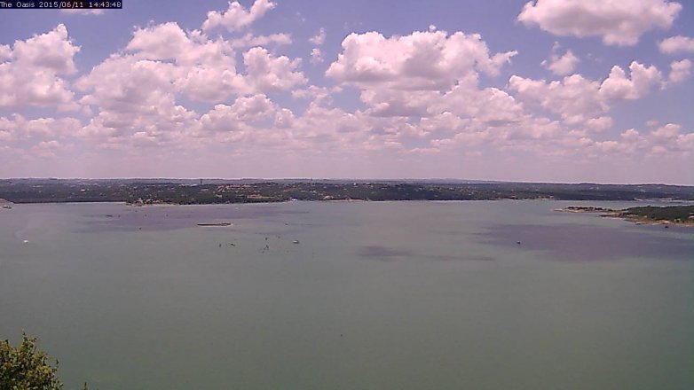 Lake Travis webcam, June 11, 2015 1:50 PM CT