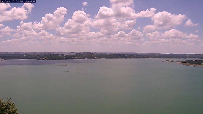 Lake Travis webcam, June 11, 2015 1:55 PM CT