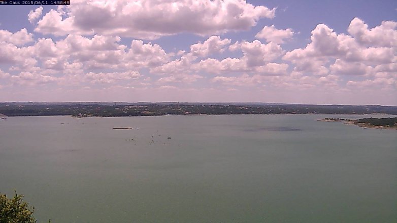 Lake Travis webcam, June 11, 2015 2:05 PM CT