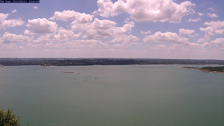 Lake Travis webcam, June 11, 2015 2:10 PM CT
