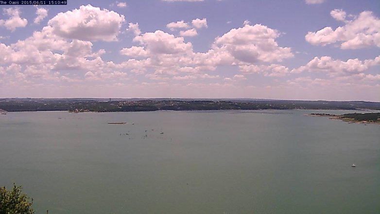 Lake Travis webcam, June 11, 2015 2:15 PM CT