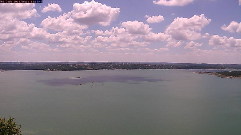 Lake Travis webcam, June 11, 2015 2:20 PM CT