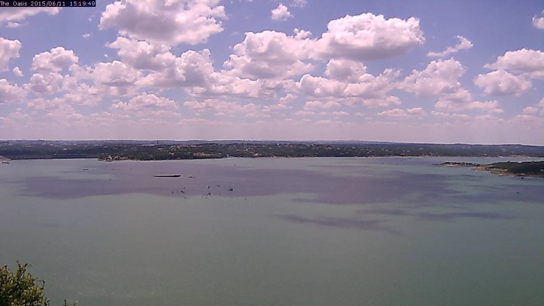 Lake Travis webcam, June 11, 2015 2:25 PM CT