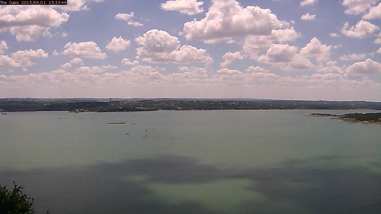 Lake Travis webcam, June 11, 2015 2:40 PM CT
