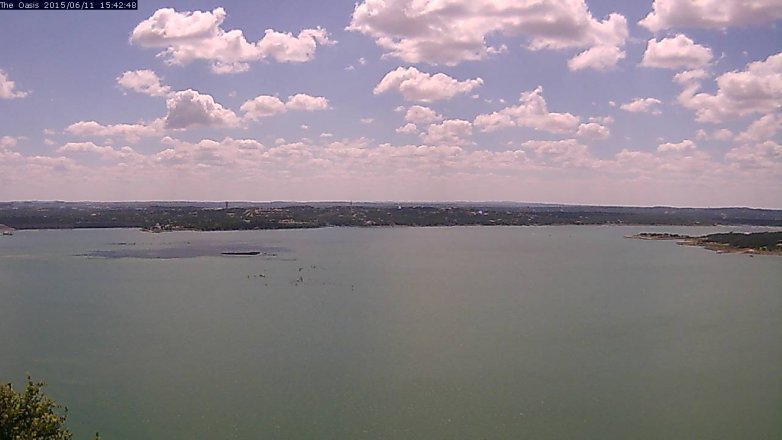 Lake Travis webcam, June 11, 2015 2:50 PM CT