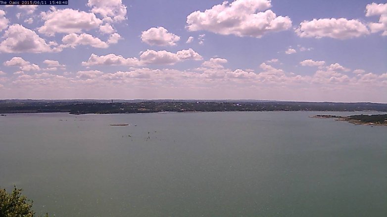 Lake Travis webcam, June 11, 2015 2:55 PM CT