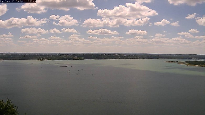 Lake Travis webcam, June 11, 2015 3:05 PM CT