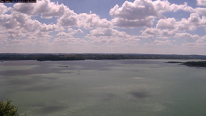 Lake Travis webcam, June 11, 2015 3:25 PM CT