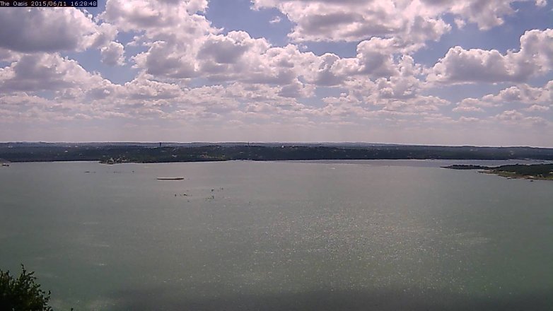 Lake Travis webcam, June 11, 2015 3:35 PM CT