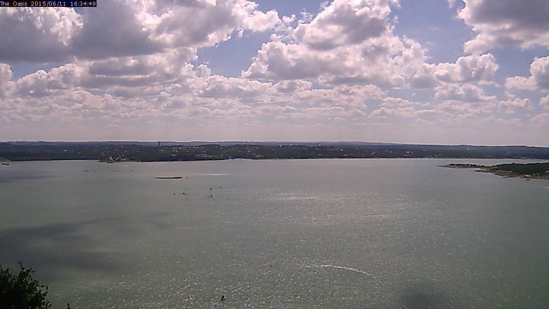 Lake Travis webcam, June 11, 2015 3:40 PM CT