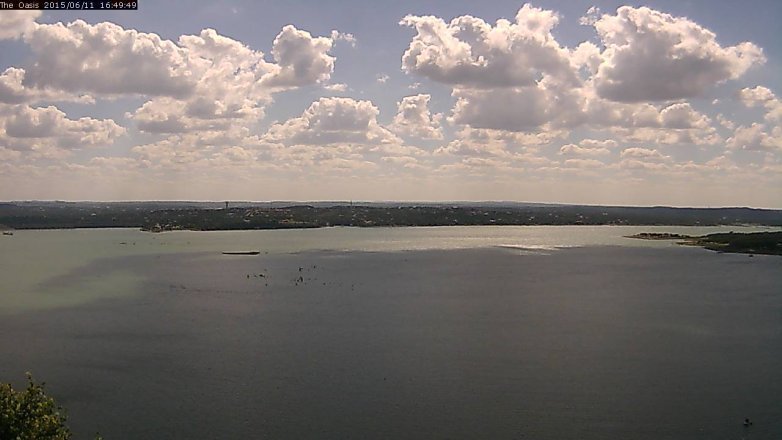 Lake Travis webcam, June 11, 2015 3:55 PM CT