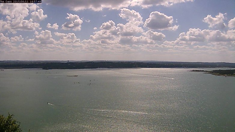 Lake Travis webcam, June 11, 2015 4:05 PM CT