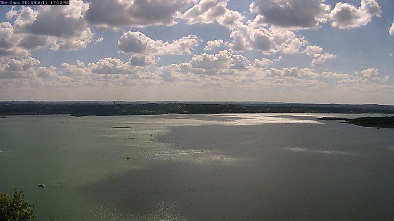 Lake Travis webcam, June 11, 2015 4:20 PM CT