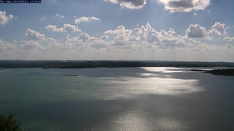 Lake Travis webcam, June 11, 2015 4:45 PM CT
