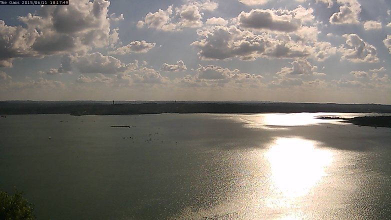 Lake Travis webcam, June 11, 2015 5:35 PM CT