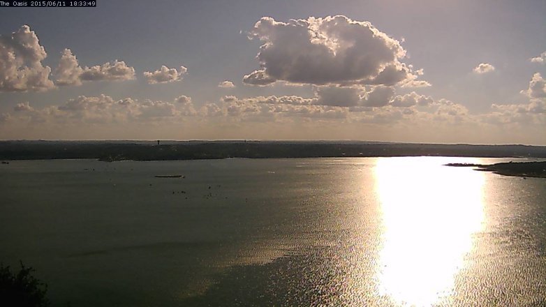 Lake Travis webcam, June 11, 2015 5:40 PM CT
