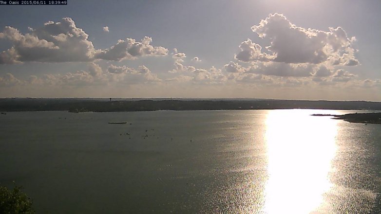 Lake Travis webcam, June 11, 2015 5:45 PM CT