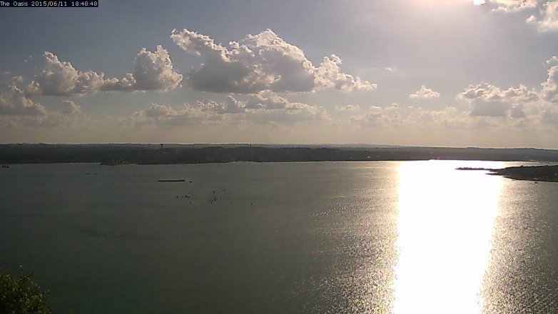 Lake Travis webcam, June 11, 2015 5:55 PM CT