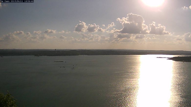 Lake Travis webcam, June 11, 2015 6:05 PM CT