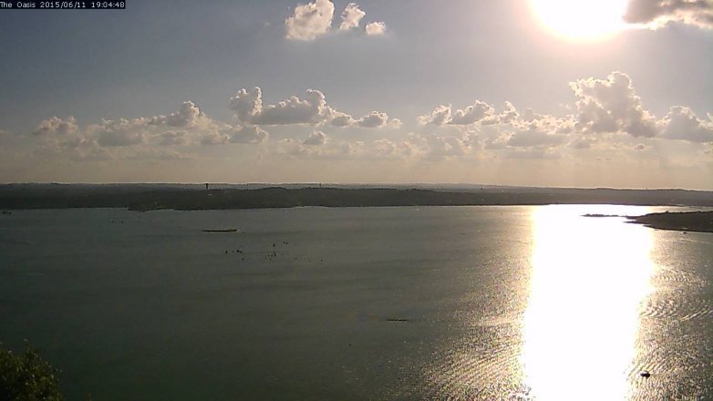 Lake Travis webcam, June 11, 2015 6:10 PM CT