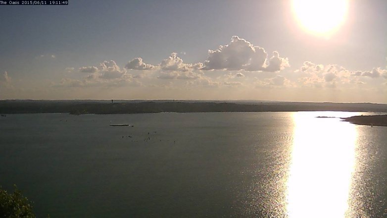 Lake Travis webcam, June 11, 2015 6:20 PM CT