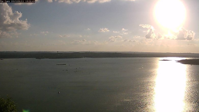 Lake Travis webcam, June 11, 2015 6:30 PM CT