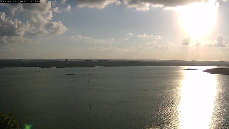 Lake Travis webcam, June 11, 2015 6:35 PM CT