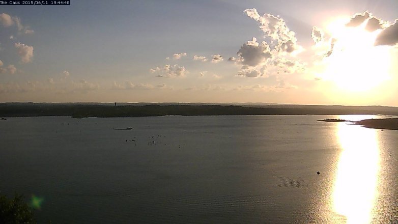 Lake Travis webcam, June 11, 2015 6:50 PM CT