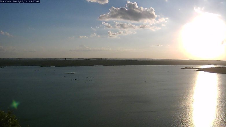 Lake Travis webcam, June 11, 2015 7:05 PM CT