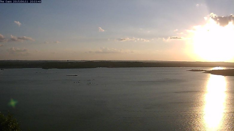 Lake Travis webcam, June 11, 2015 7:10 PM CT