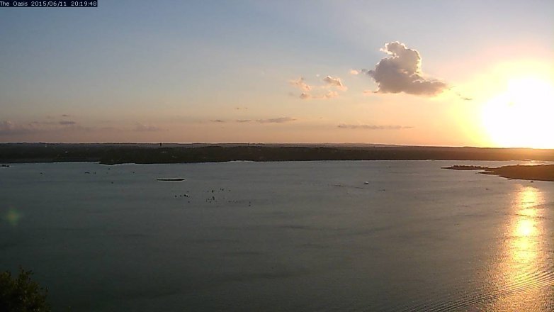 Lake Travis webcam, June 11, 2015 7:25 PM CT