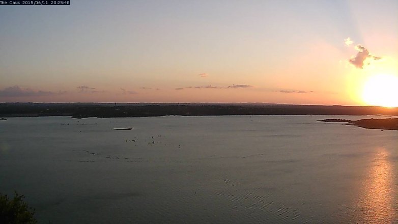 Lake Travis webcam, June 11, 2015 7:30 PM CT