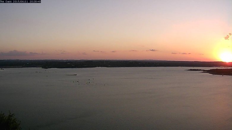 Lake Travis webcam, June 11, 2015 7:35 PM CT