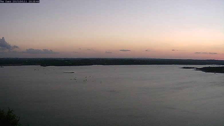 Lake Travis webcam, June 11, 2015 7:45 PM CT