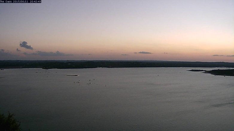 Lake Travis webcam, June 11, 2015 7:50 PM CT