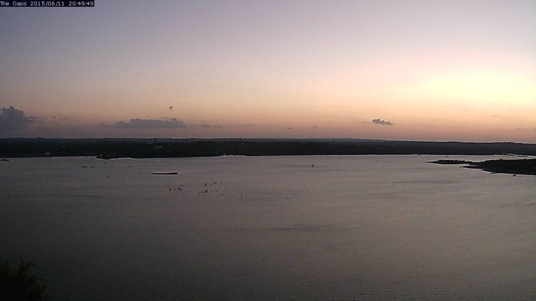 Lake Travis webcam, June 11, 2015 7:55 PM CT