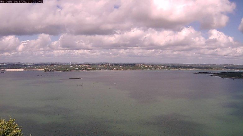 Lake Travis webcam, June 12, 2015 9:15 AM CT