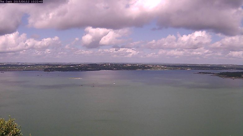 Lake Travis webcam, June 12, 2015 9:30 AM CT